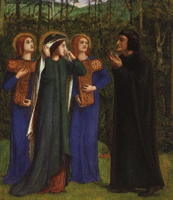 The Meeting of Dante and Beatrice in Paradise, Dante Gabriel Rossetti